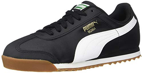 PUMA Baby Roma Basic Sneaker  Black White  4 M US Toddler