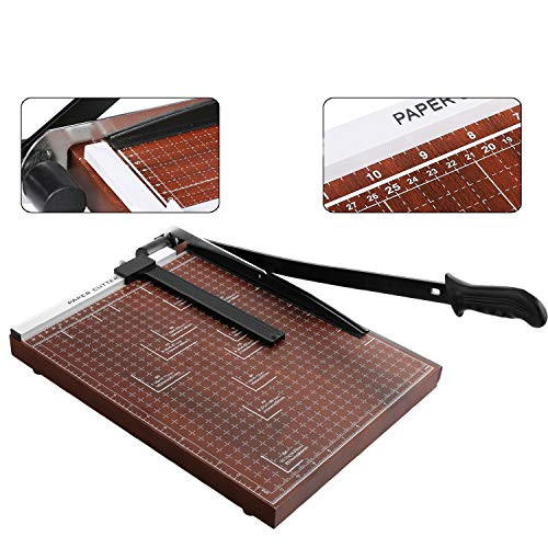 Professional Paper Trimmers  15 Inch Cut Length Paper Cutter Desk Tops Photo Guillotine Craft Machine for Standard Cutting of Paper  Photos or Labels  12 Sheet Capacity