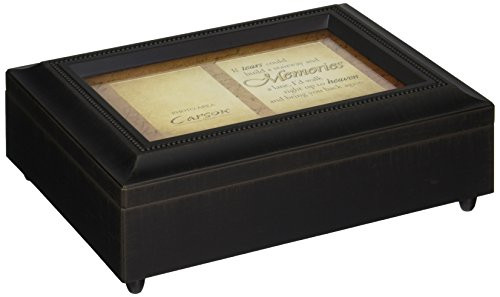Carson Home Accents 17948 Tears Memories Bereavement Music Box  8-Inch by 6-Inch by 2-3-4-Inch