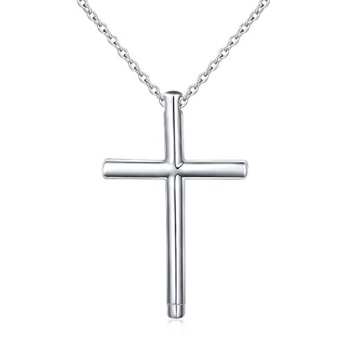 S925 Sterling Silver Urn Pendant Memorial Ashes Keepsake Exquisite Cremation Locket Pendant Necklace Men Jewelry Women