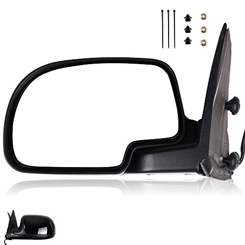 SCITOO Driver Side Door Mirror Fit 2003-2007 for Chevy Silverado Suburban Tahoe for GMC Sierra Yukon 2007 Classic Side Mirror Power Adjusted Heated Manual Folding