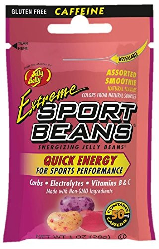 Jelly Belly Extreme Sport Beans  Caffeinated Jelly Beans  Smoothie Flavor  24 Pack  1-oz Each