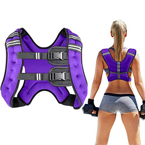 Prodigen Running Weight Vest for Men Women Kids 8 Lbs Body Weight Vests for Training Workout Jogging Cardio Walking Elite Adjustable Weighted Vest Workout Equipment-Purple 8lbs Prodigen Running Weight Vest for Men Women Kids 8 Lbs Body Weight Vests for Training Workout Jogging Cardio Walking Elite Adjustable Weighted Vest Workout Equipment-Purple 8lbs