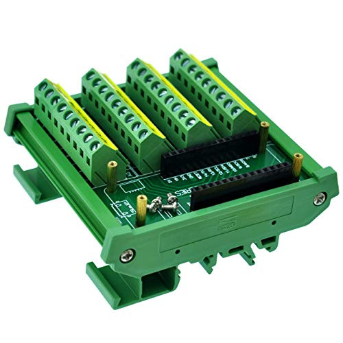 CZH-LABS DIN Rail Mount Screw Terminal Block Breakout Module Board for Arduino MKR-