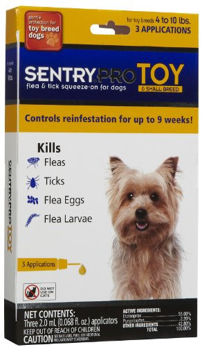 Sentry PRO Toy-Small Breed Flea   Tick for Dogs - 3 ct - 2 ml