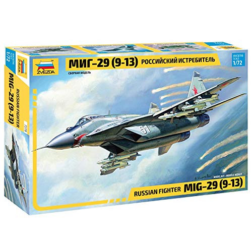 Zvezda 7278 - Russian Fighter MIG-29 9-13 - Plastic Model Kit Scale 1-72 Lenght 24 cm - 9-5 120 Details Zvezda 7278 - Russian Fighter MIG-29 9-13 - Plastic Model Kit Scale 1-72 Lenght 24 cm - 9-5 120 Details