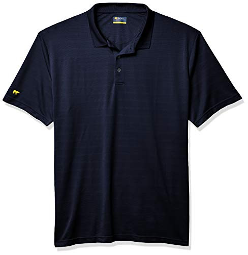 Jack Nicklaus Men s Shadow Textured Golf Polo Shirt  Classic Navy  XX Large