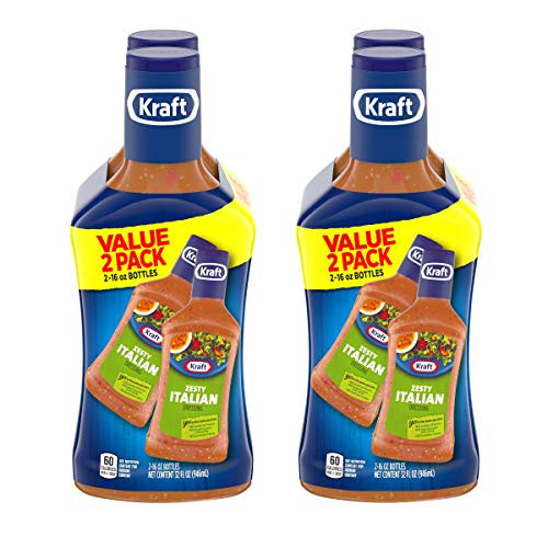 Kraft Zesty Italian Dressing 16 oz Bottles Pack of 2 Kraft Zesty Italian Dressing 16 oz Bottles Pack of 2