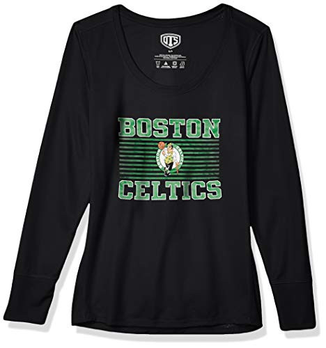 OTS NBA Boston Celtics Women s Poly Long Sleeve Tee  Naples  X-Large