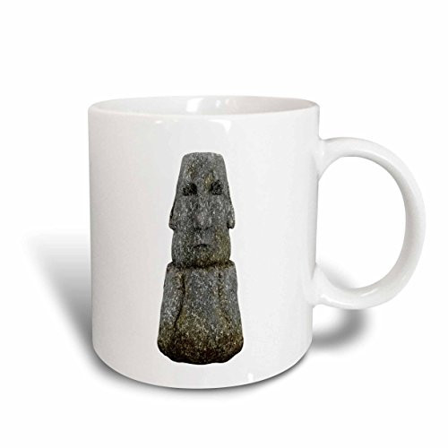 3dRose Easter Island Stone Head Ceramic Mug  15-Ounce