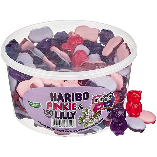 Haribo Pinkie   Lilly  Bears  Winegums  Fruit Gums  Sweets  Bonbons  1200g Box