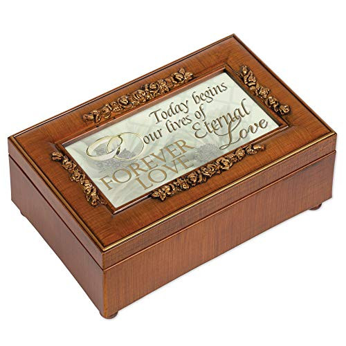 Cottage Garden Today Begins Our Forever Love Woodgrain Petite Rose Music Box Plays Unchained Melody Cottage Garden Today Begins Our Forever Love Woodgrain Petite Rose Music Box Plays Unchained Melody