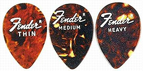 Fender 358 Jazz Guitar Pick Shell Heavy 6 Dozen