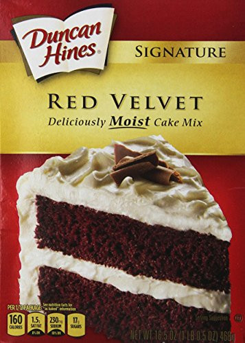 Duncan Hines Signature Red Velvet Cake Mix  16-5-Ounce Boxes Pack of 6