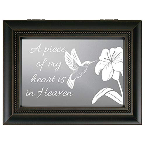 Carson Home Accents Heart Heaven Music Box  Black