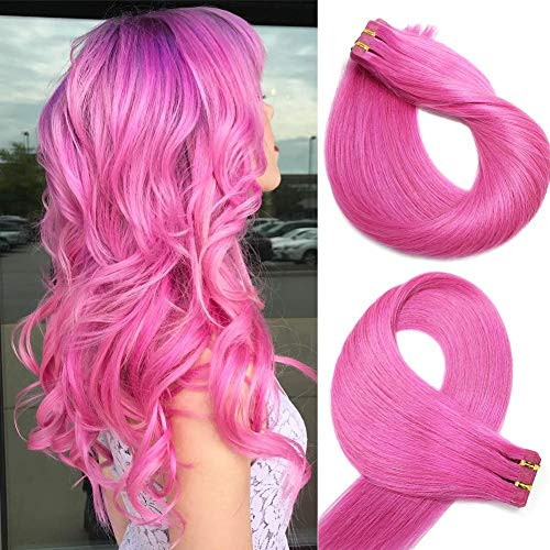 Tape In Remy Human Hair Extensions 20pcs 40g Per Set Pink Remy Hair Extensions Seamless Skin Weft Remy Silk Straight Hair Glue in Extensions Tape in Extensions Human Hair 18 Inch Tape In Remy Human Hair Extensions 20pcs 40g Per Set Pink Remy Hair Extensions Seamless Skin Weft Remy Silk Straight Hair Glue in Extensions Tape in Extensions Human Hair 18 Inch