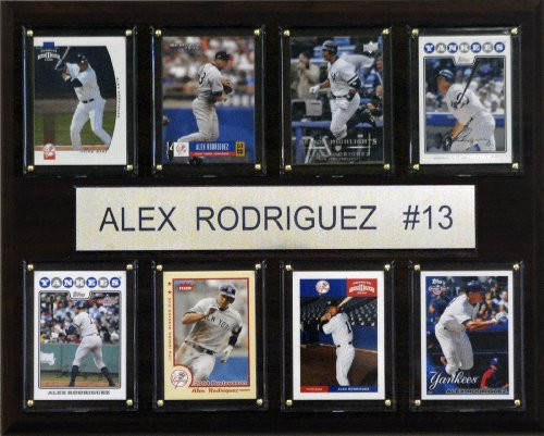 MLB Alex Rodriguez New York Yankees 8 Card Plaque