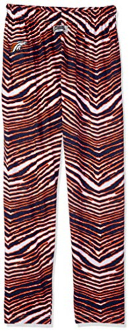 Zubaz NFL Denver Broncos Mens Classic Zebra Printed Athletic Lounge Pants Navy-Orange XX-Large Zubaz NFL Denver Broncos Mens Classic Zebra Printed Athletic Lounge Pants Navy-Orange XX-Large