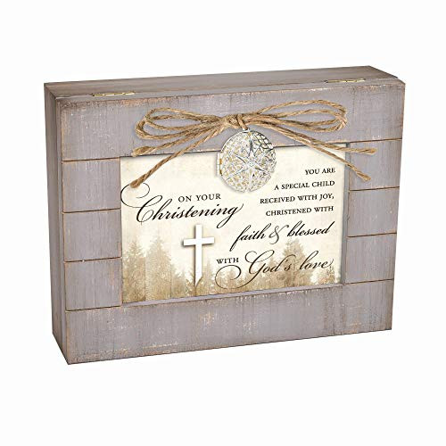 Cottage Garden Christening Faith Blessed with God s Love Grey Distressed Wood Locket Music Box Plays Amazing Grace Cottage Garden Christening Faith Blessed with God s Love Grey Distressed Wood Locket Music Box Plays Amazing Grace