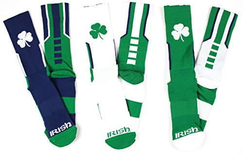 Donegal Bay NCAA Notre Dame Fighting Irish Irish 3 Piece Sport Performance Socks Bundle Multicolor One Size Fits Most Donegal Bay NCAA Notre Dame Fighting Irish Irish 3 Piece Sport Performance Socks Bundle Multicolor One Size Fits Most