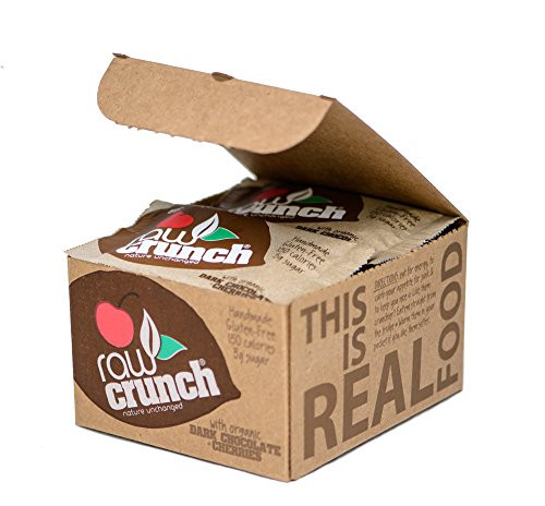 Raw Crunch Bars - Organic Dark Chocolate Cherry - Box 12 Bars Raw Crunch Bars - Organic Dark Chocolate Cherry - Box 12 Bars