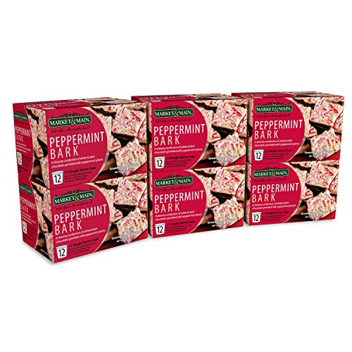 Market   Main OneCup  Peppermint Bark  Compatible with Keurig K-cup Brewers  72 Count 6 Boxes of 12 Pods