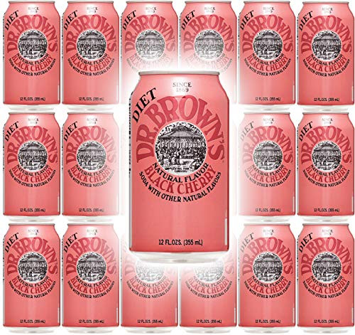 Dr- Browns Soda Diet Black Cherry 12 oz can Pack of 18 Total 216 Oz Dr- Browns Soda Diet Black Cherry 12 oz can Pack of 18 Total 216 Oz