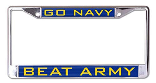 WinCraft United States Naval Academy Premium License Plate Frame  Go Navy