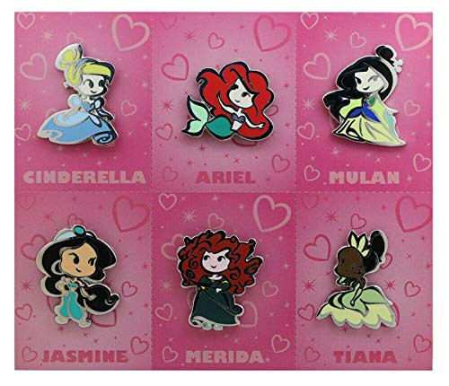 Disney Cute Stylized Princesses 6 Pin Booster Set