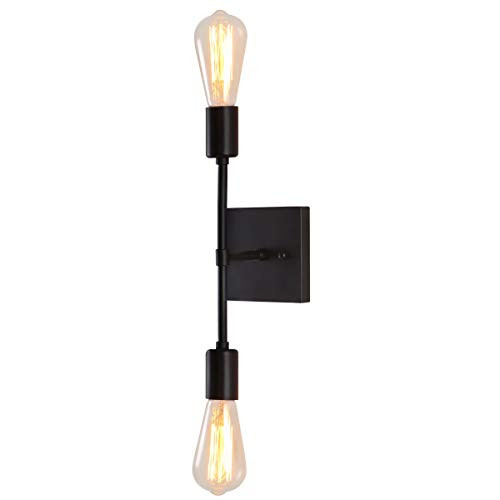 2-Light Wall Sconce Lighting Fixture Modern Industrial Vanity Light Wall Light for Bathroom Hallway Kitchen Bedroom Entryway
