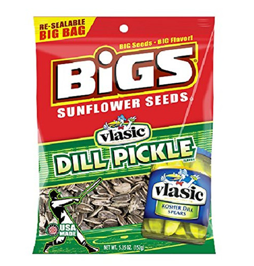 Bigs Sunflower Seeds Dill Pickle - Bag Count 12 5-35 oz - Sunflower Seeds-Grab Varieties Flavors Bigs Sunflower Seeds Dill Pickle - Bag Count 12 5-35 oz - Sunflower Seeds-Grab Varieties Flavors