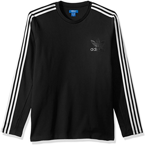 adidas Originals Men s Tops Curated Crew Long Sleeve  Black  Small