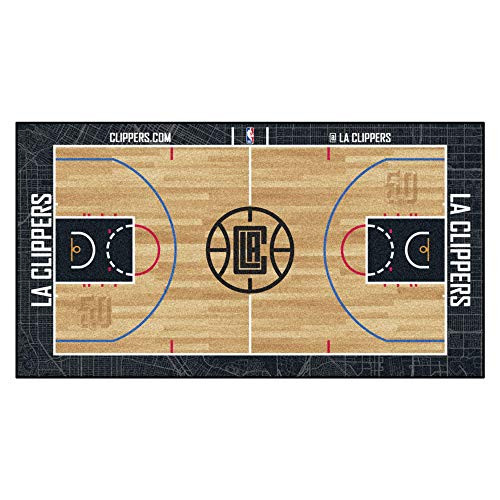FANMATS NBA Los Angeles Clippers Nylon Face NBA Court Runner-Small