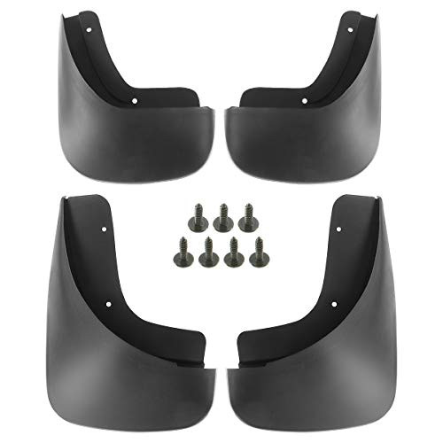 A-Premium Mud Flaps Splash Guards Compatible with Audi A4 2005-2008 Base Submodel Only 4-PC