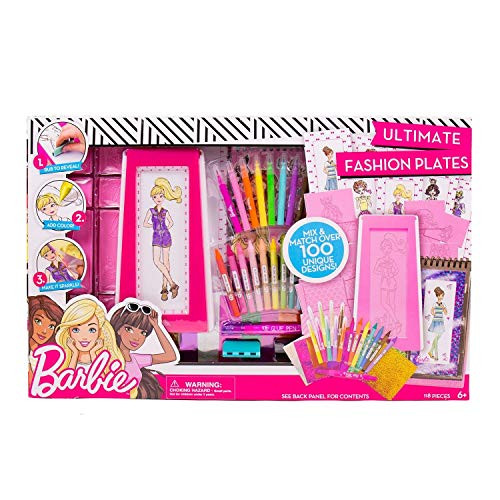 Nattekk Barbie Ultimate Fashion Plates - Design one-of-a-Kind Outfits for Barbie