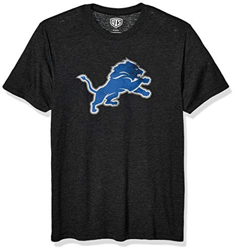 OTS NFL Detroit Lions Men s Triblend Short Sleeve Tee  Logo  Large