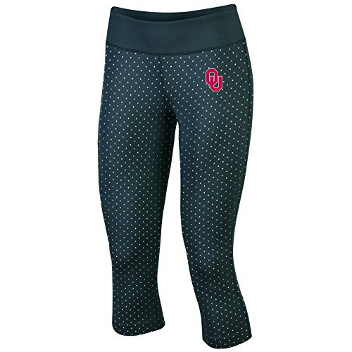 Champion NCAA Oklahoma Sooners Women s Classic Workout Capri  Medium  Black