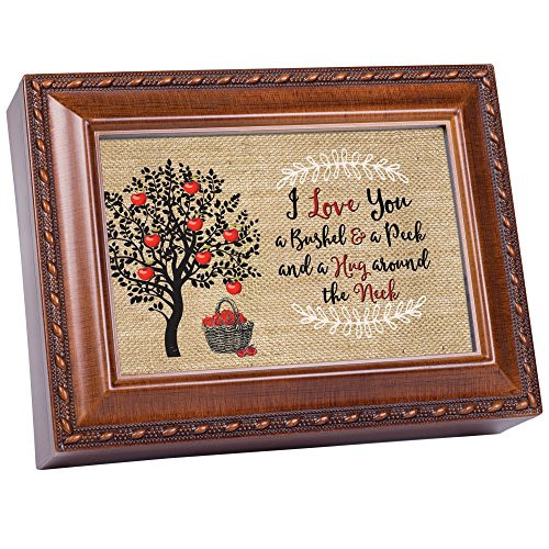 Cottage Garden Love You A Bushel and A Peck Woodgrain Keepsake Music Box Plays You Light Up My Life Cottage Garden Love You A Bushel and A Peck Woodgrain Keepsake Music Box Plays You Light Up My Life