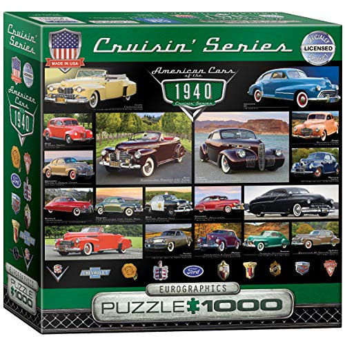 EuroGraphics 1940 s Cruisin  Classics Puzzle 1000 Pieces
