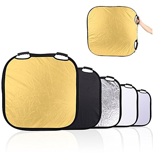 Selens 5-in-1 40 Inch Square Reflector with Handle for Photography Photo Studio Lighting & Outdoor Lighting Selens 5-in-1 40 Inch Square Reflector with Handle for Photography Photo Studio Lighting & Outdoor Lighting