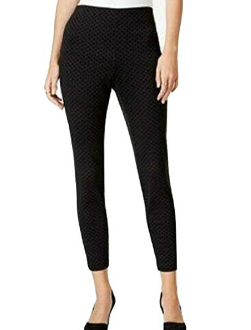 Maison Jules Textured Pull-On Pants Black Combo S