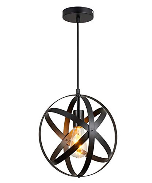 Industrial Metal Spherical Pendant Light Rustic Chandelier Vintage Hanging Cage Globe Ceiling Light Fixture for Kitchen Island Dining Room Farmhouse Entryway Foyer Table Hallway Industrial Metal Spherical Pendant Light Rustic Chandelier Vintage Hanging Cage Globe Ceiling Light Fixture for Kitchen Island Dining Room Farmhouse Entryway Foyer Table Hallway
