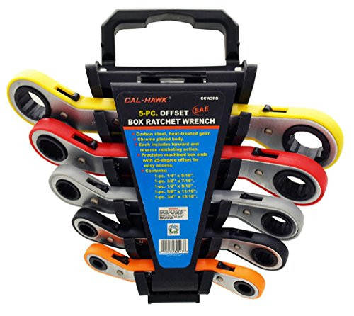 5-pc-offset Box Ratchet Wrench SAE