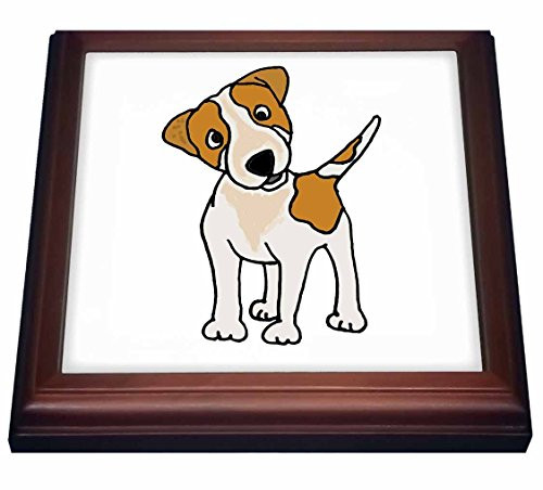 3dRose Funny Jack Russell Terrier Original Art Cartoon Trivet with Ceramic Tile 8 by 8 Brown 3dRose Funny Jack Russell Terrier Original Art Cartoon Trivet with Ceramic Tile 8 by 8 Brown