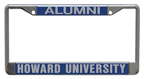 WinCraft Howard University Alumni Premium License Plate Frame Metal and Inlaid Acrylic 2 Mount Holes Blue WinCraft Howard University Alumni Premium License Plate Frame Metal and Inlaid Acrylic 2 Mount Holes Blue