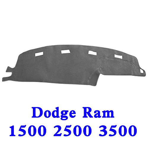 JIAKANUO Auto Car Dashboard Carpet Dash Board Cover Mat Fit for Dodge RAM 1500 2500 3500 1994-1997RAM 94-97  Gray MR-045