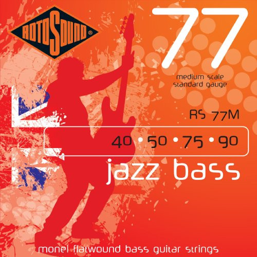 Rotosound RS77M Monel Flatwound Bass Guitar Strings 40 50 75 90
