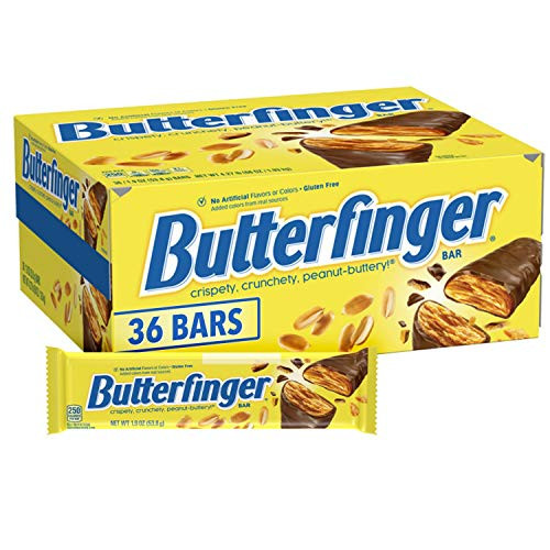 Butterfinger Chocolate-y Halloween Candy Bars  1-9 Ounce Individually Wrapped Bars for Trick or Treat Bags Pack of 36