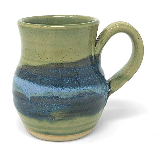 Mosquito Mud Pottery Classic Coffee Mug  Green