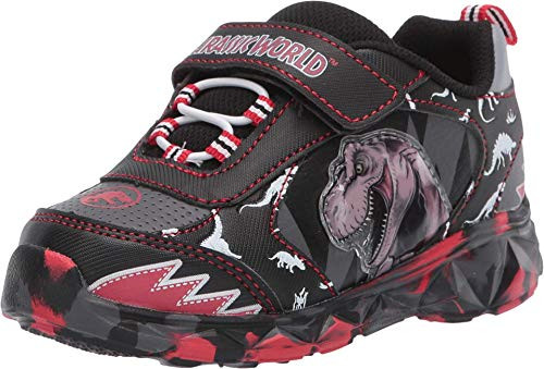 Favorite Characters Boys Jurassic World Lighted Athletic Sneaker  Black  Little Kid  Size 11